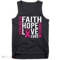 Breast Cancer Faith Hope Love Courage Tank Top thumb 0