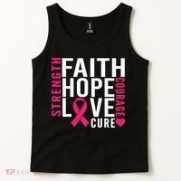 Breast Cancer Faith Hope Love Courage Tank Top thumb 2