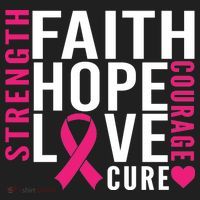 Breast Cancer Faith Hope Love Courage Golf Towel thumb 3
