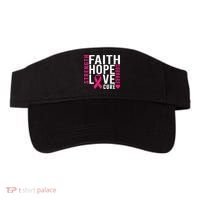 Breast Cancer Faith Hope Love Courage Visor thumb 0