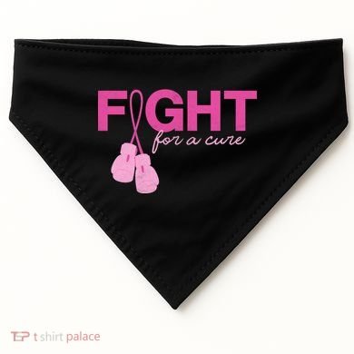 Breast Cancer Fight For A Cure USA-Made Doggie Bandana