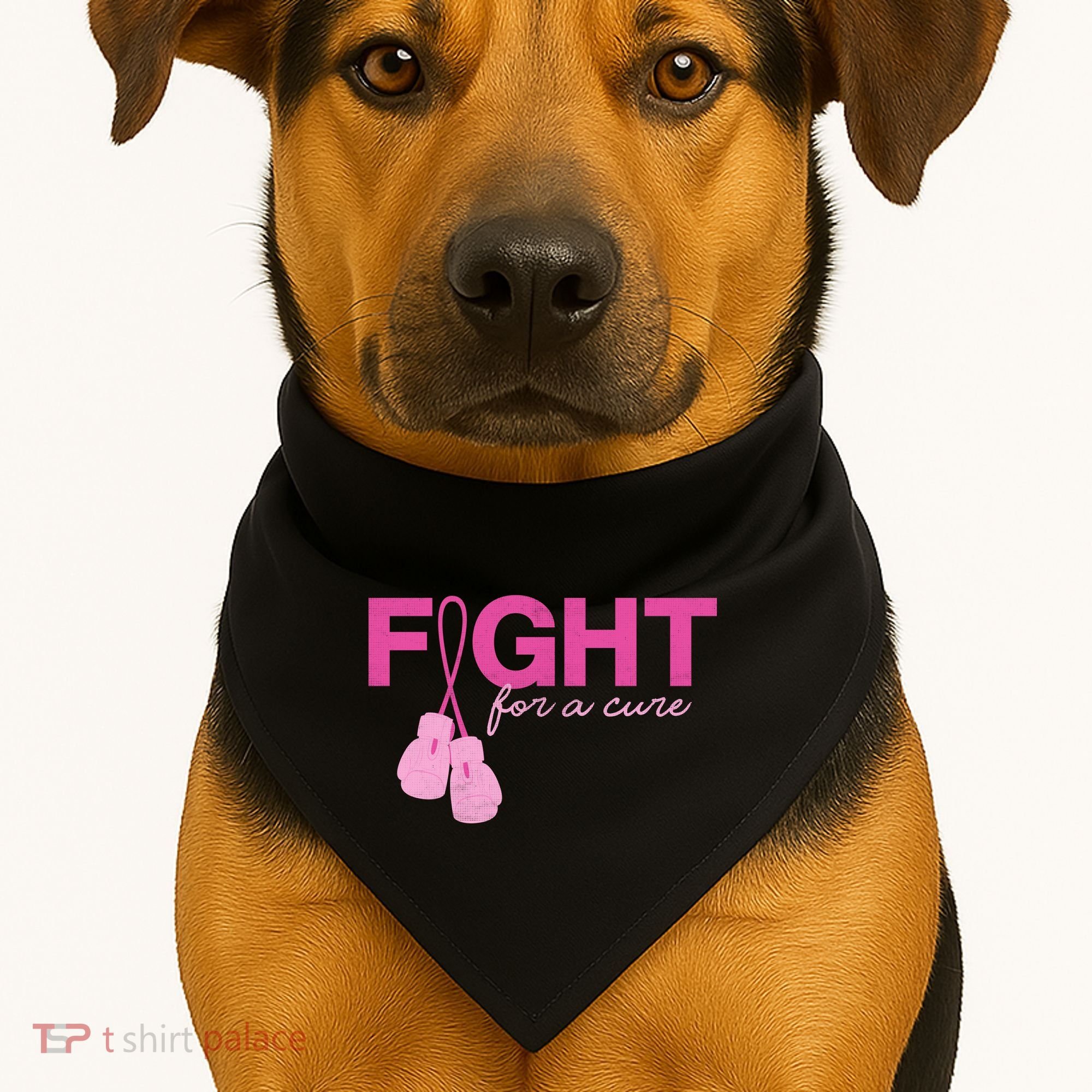 Breast Cancer Fight For A Cure USA-Made Doggie Bandana