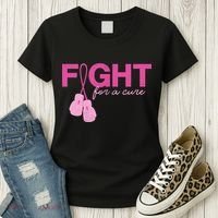 Breast Cancer Fight For A Cure Women's T-Shirt thumb 3