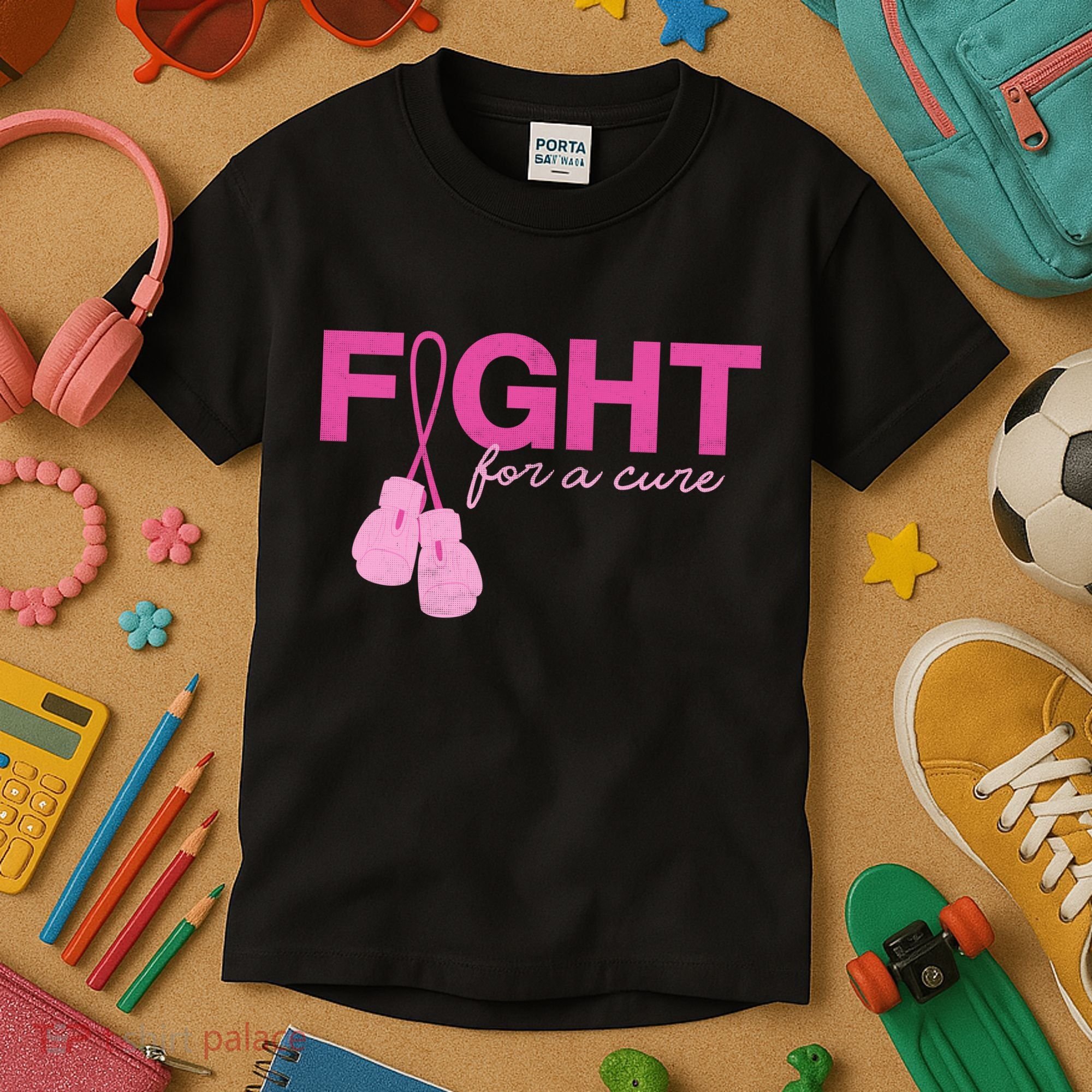 Breast Cancer Fight For A Cure Kids T-Shirt