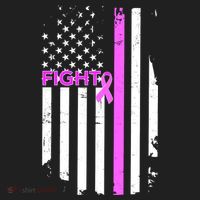 Breast Cancer Fight Ribbon Flag Beanie thumb 2