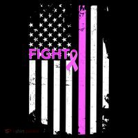 Breast Cancer Fight Ribbon Flag Women's Hoodie thumb 2