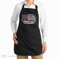 Breast Cancer Flag No One Fights Alone Apron thumb 2