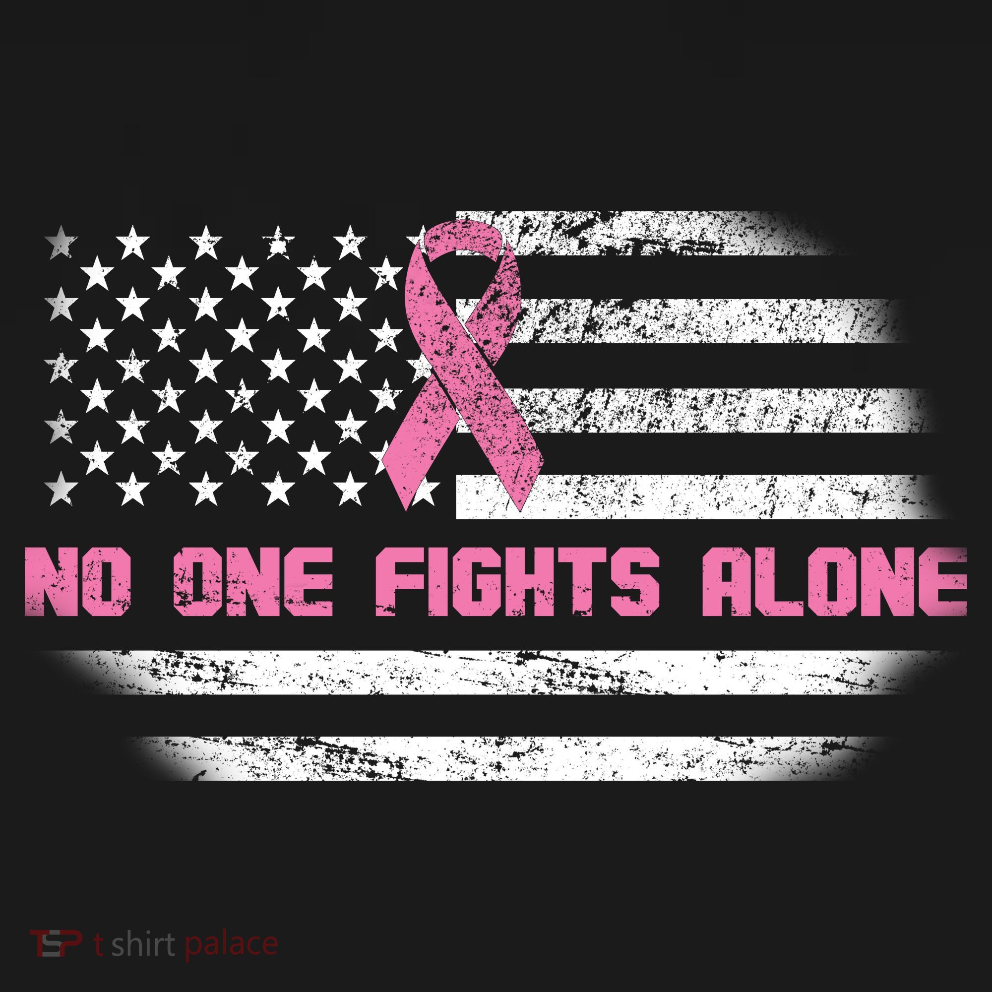 Breast Cancer Flag No One Fights Alone Bucket Hat