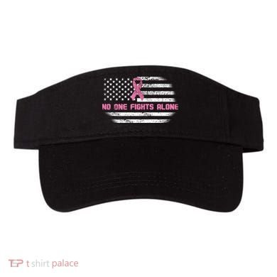 Breast Cancer Flag No One Fights Alone Visor
