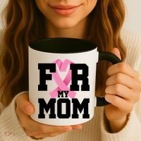 Breast Cancer For My Mom Coffee Mug thumb 3