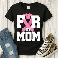 Breast Cancer For My Mom Women's T-Shirt thumb 3