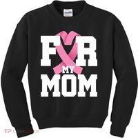 Breast Cancer For My Mom Kids Sweatshirt thumb 0