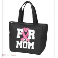 Breast Cancer For My Mom Tote Bag thumb 3