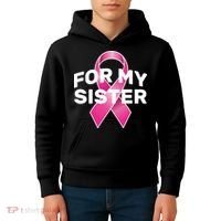 Breast Cancer For My Sister Kids Hoodie thumb 4