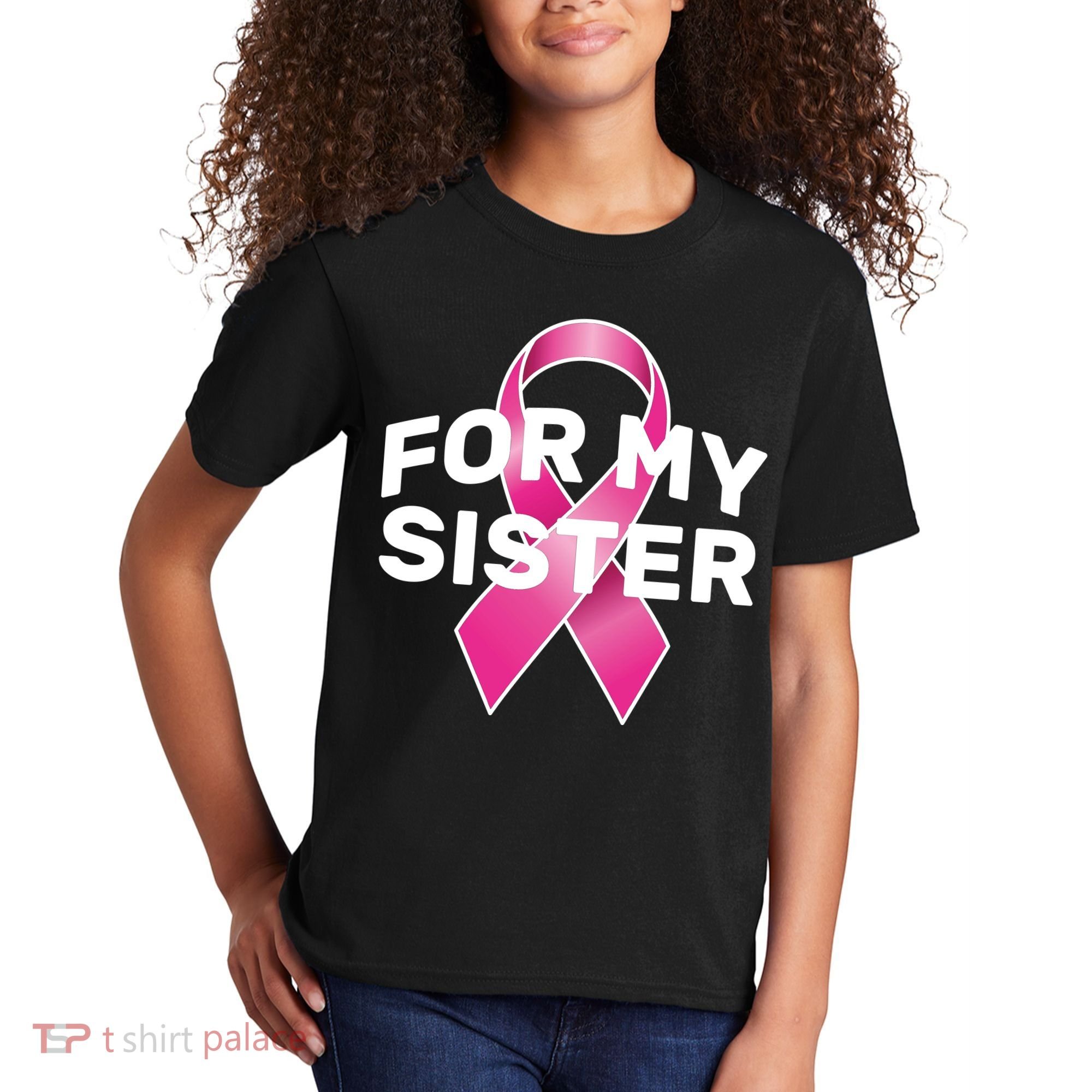 Breast Cancer For My Sister Kids T-Shirt