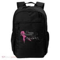 Breast Cancer Happy Halloween Skeleton Backpack thumb 0