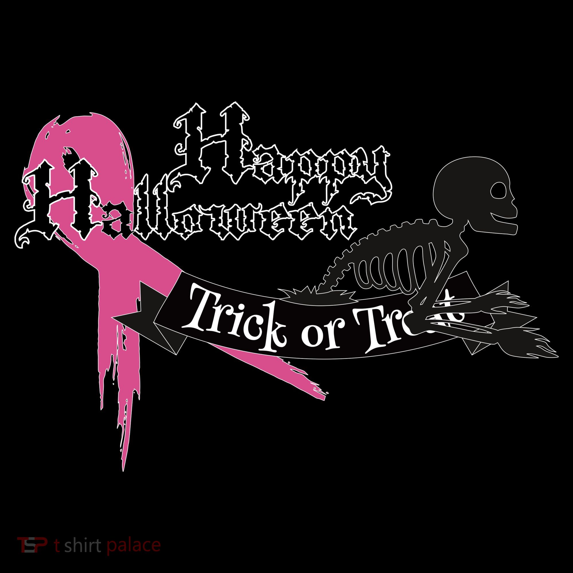 Breast Cancer Happy Halloween Skeleton Mousepad