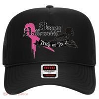 Breast Cancer Happy Halloween Skeleton Hat thumb 0
