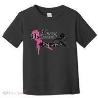 Breast Cancer Happy Halloween Skeleton Toddler T-Shirt thumb 0