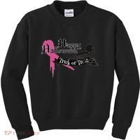 Breast Cancer Happy Halloween Skeleton Kids Sweatshirt thumb 0