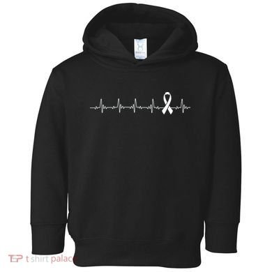 Breast Cancer Heartbeat Pulse Toddler Hoodie