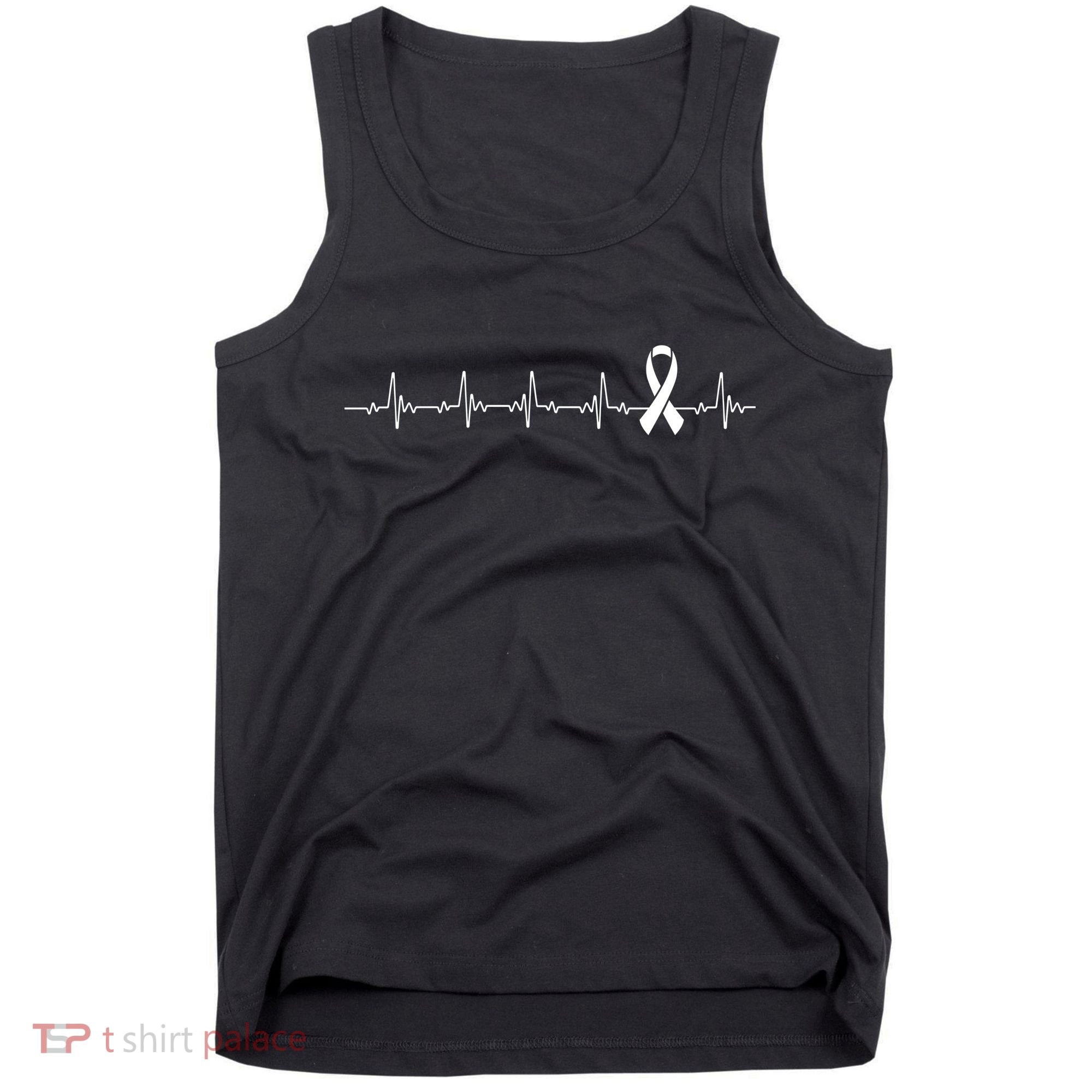 Breast Cancer Heartbeat Pulse Tank Top