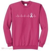 Breast Cancer Heartbeat Pulse Sweatshirt thumb 0
