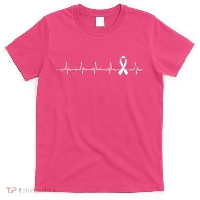 Breast Cancer Heartbeat Pulse T-Shirt