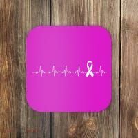 Breast Cancer Heartbeat Pulse Coaster thumb 0