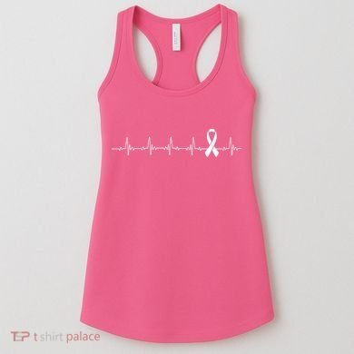 Breast Cancer Heartbeat Pulse Women's Tank Top