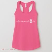 Breast Cancer Heartbeat Pulse Women's Tank Top thumb 0