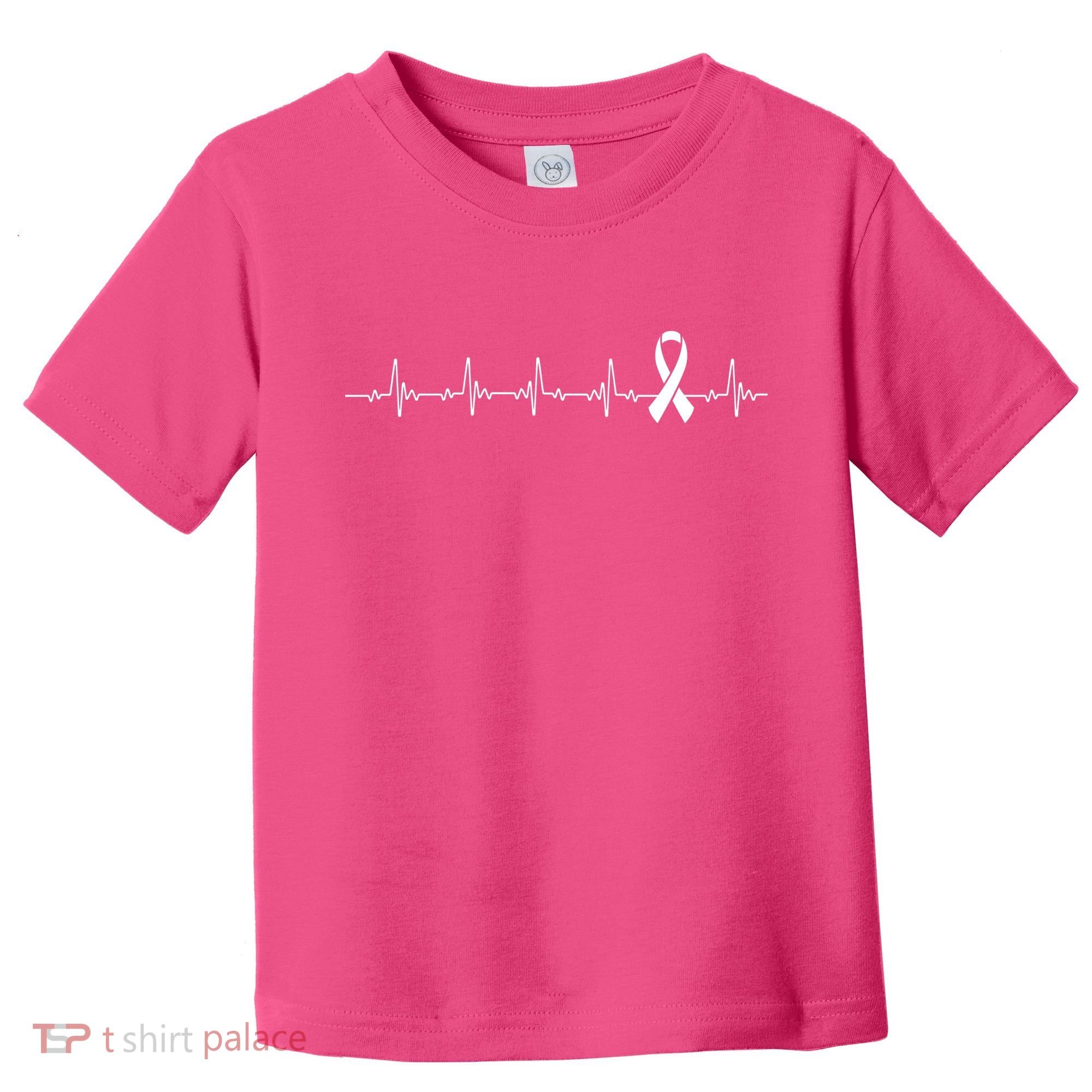 Breast Cancer Heartbeat Pulse Toddler T-Shirt