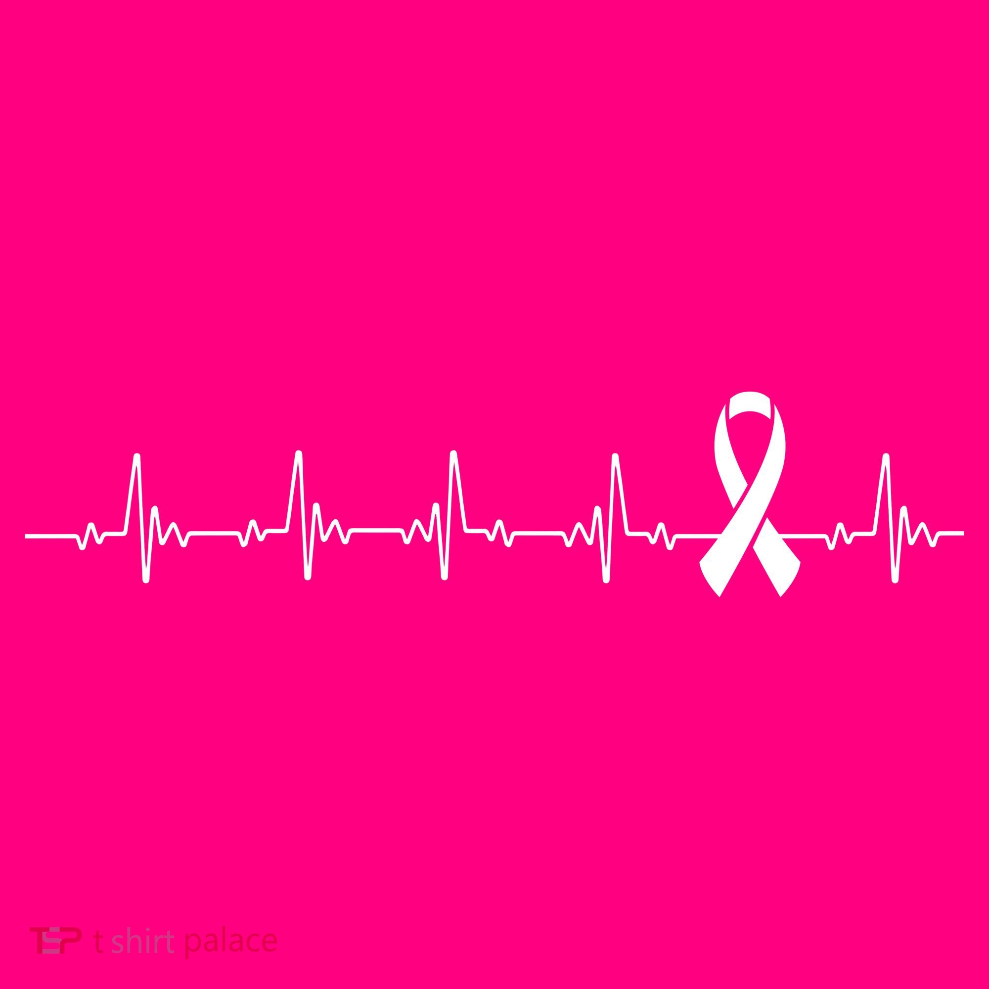 Breast Cancer Heartbeat Pulse Kids Hoodie