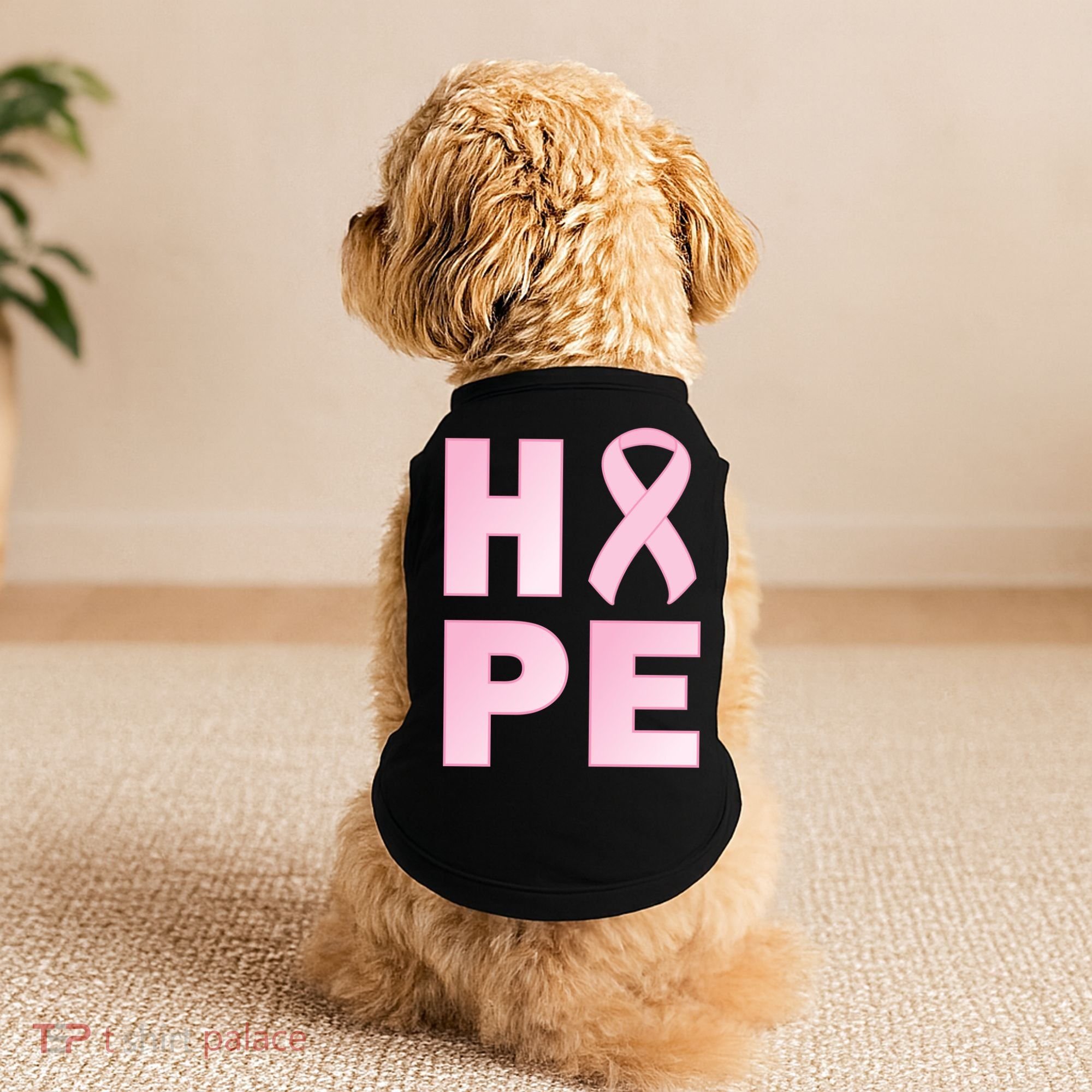 Breast Cancer Hope Fight Logo Doggie Tank
