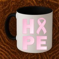 Breast Cancer Hope Fight Logo Coffee Mug thumb 2