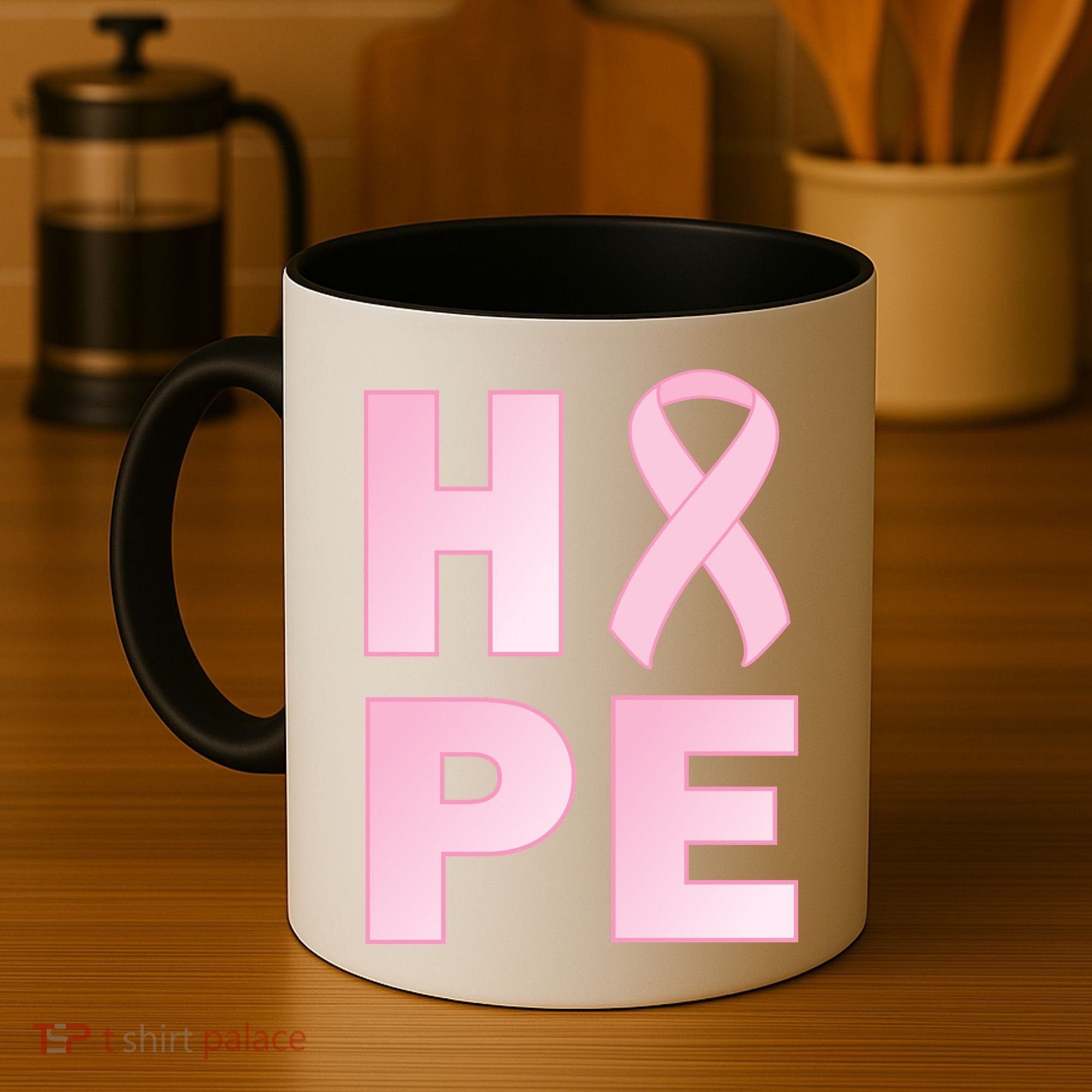 Breast Cancer Hope Fight Logo Coffee Mug