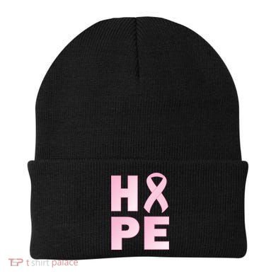 Breast Cancer Hope Fight Logo Beanie
