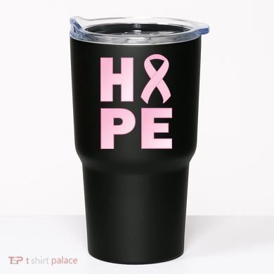 Breast Cancer Hope Fight Logo Tumbler