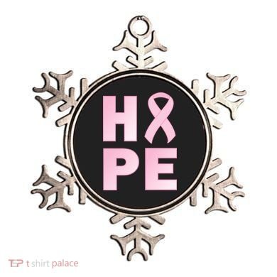 Breast Cancer Hope Fight Logo Ornament