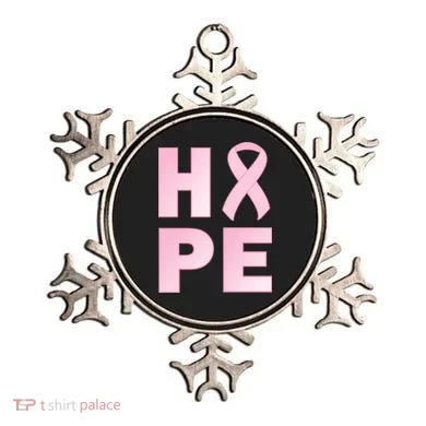 Breast Cancer Hope Fight Logo Ornament