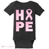Breast Cancer Hope Fight Logo Baby Bodysuit thumb 0