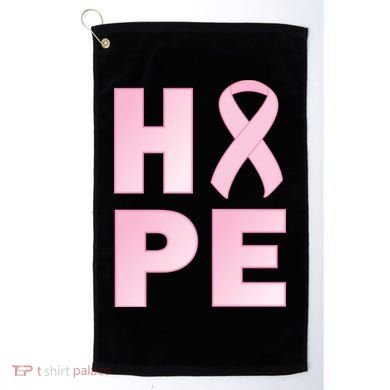 Breast Cancer Hope Fight Logo Golf Towel