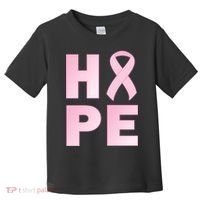 Breast Cancer Hope Fight Logo Toddler T-Shirt thumb 0