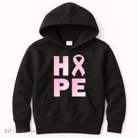 Breast Cancer Hope Fight Logo Kids Hoodie thumb 0