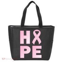 Breast Cancer Hope Fight Logo Tote Bag thumb 0