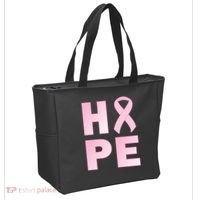 Breast Cancer Hope Fight Logo Tote Bag thumb 2