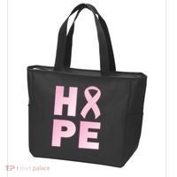 Breast Cancer Hope Fight Logo Tote Bag thumb 3