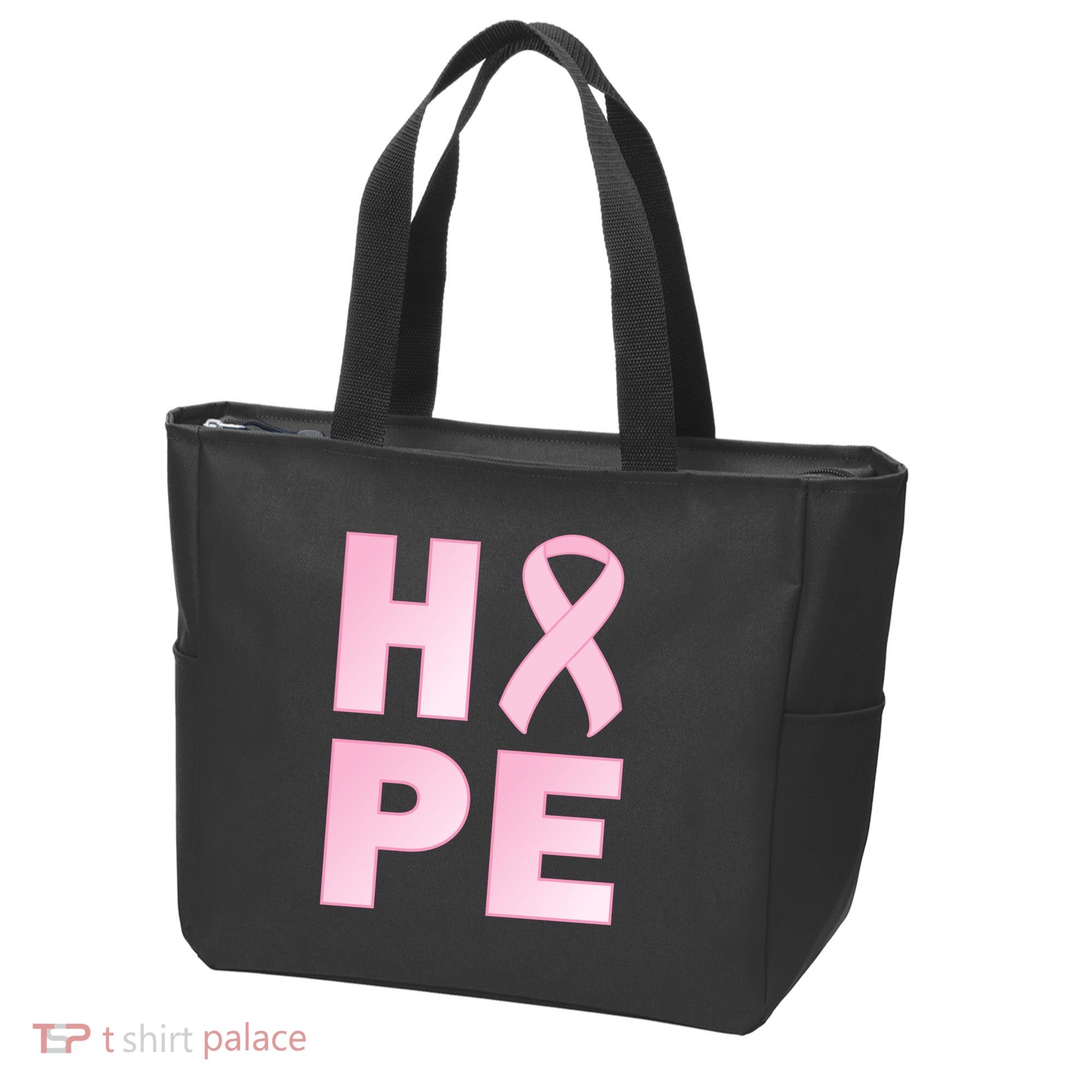 Breast Cancer Hope Fight Logo Tote Bag