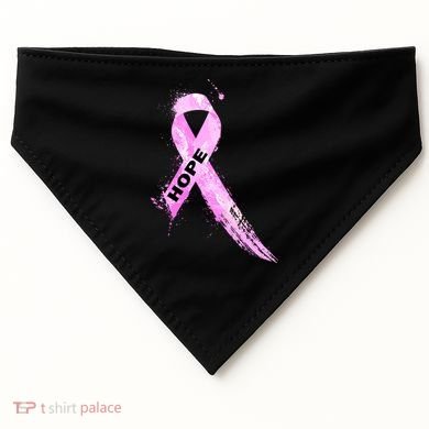 Breast Cancer Hope Ribbon USA-Made Doggie Bandana