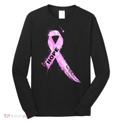 Breast Cancer Hope Ribbon Long Sleeve Shirt